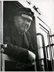 Lokförare på invigningståget för elektrifieringen av linjen mellan Gävle-Falun 1943-10-01.