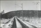 Banledningarna någonstans på linjen mellan Gällivare - Svartön.