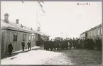 Finska Karunki station februari 1915 vid expresstågets avgång till Petrograd.