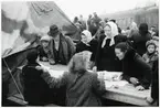 Finska flyktingar i Haparanda, hösten 1944.