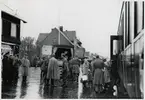 Vid Kiruna station under finska evakueringen i september 1944.