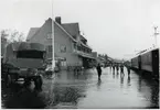 Vid Kiruna station under finska evakueringen i september 1944.