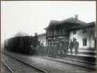 Sista tåget på Hörby station.