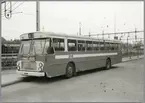 Statens Järnvägar, SJ buss vid Uppsala stationsområde.