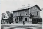 Valbo järnvägsstation i slutet av 1890-talet.
