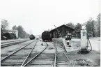 Bangården vid Söderfors station.