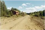 Slättberg station, efter nedläggning. Spåret borttaget.