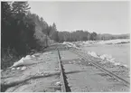 Efter översvämning i Dalälven vid Oxberg 1942.