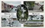 Vykort med motiv från Hudiksvall.