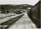 Bangården vid Idkerberget station 1964.