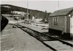 Bangården vid Idkerberget station med vagnvåg 1964.