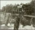 Arbete med att förstärka banan utmed spåret mellan Nyköping och Oxelösund 1960.