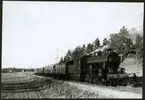 Trafikaktiebolaget Grängesberg  Oxelösunds Järnvägar, TGOJ M3b 61 utanför Vrena 1969.