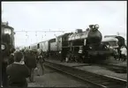 Trafikaktiebolaget Grängesberg  Oxelösunds Järnvägar, TGOJ M3b 61 på Oxelösunds station 1969.