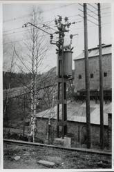 Sugtransformator och sektionsavskiljare. Masugn vid Stens br