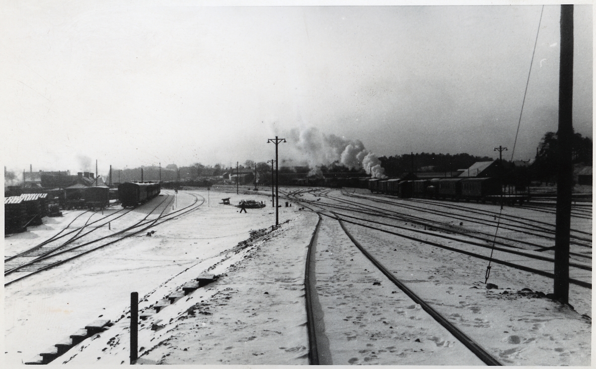 Del av bangården.