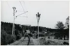 Svängbara järnvägsbron vid Stäket efter elektrifiering, på sträckan mellan Stäket och Kungsängen.