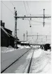 Snöskottning på stationen.