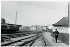 Bangården vid Centralstationen.