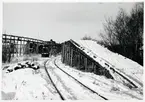 Tegeforsverkens spår vid Trångsvikens station.