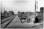 Bangården vid Trekanten station, i riktning mot Nybro.