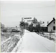 Järnvägsövergång vid Bjärhus, på sträckan mellan Hyllstofta och Klippan.