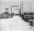 Järnvägsövergång vid Åbytorpsvägen i Klippan, på sträckan mellan Hyllsofta och Kvidinge.