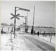 Järnvägsövergång vid Tommarps Kungsgård, på sträckan mellan Klippan och Kärreberga.