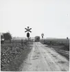 Järnvägsövergång i Örsjöholm på linjen mellan Skurup och Rydsgård.