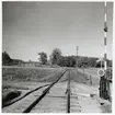 Järnvägsövergång vid Gårrö, på sträckan mellan Arkelstorp och Österslöv.