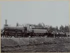 Enköping Heby Runhällen Järnväg under byggnad 1905. EHRJ 2. SWB 62. Enköping 1905