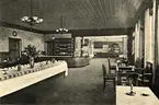 Tillberga station 1907-1926. Interiör järnvägsrestauranten.