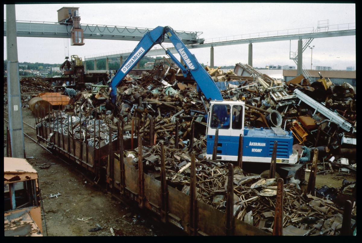 Lastning av skrot på SJ Os, O.