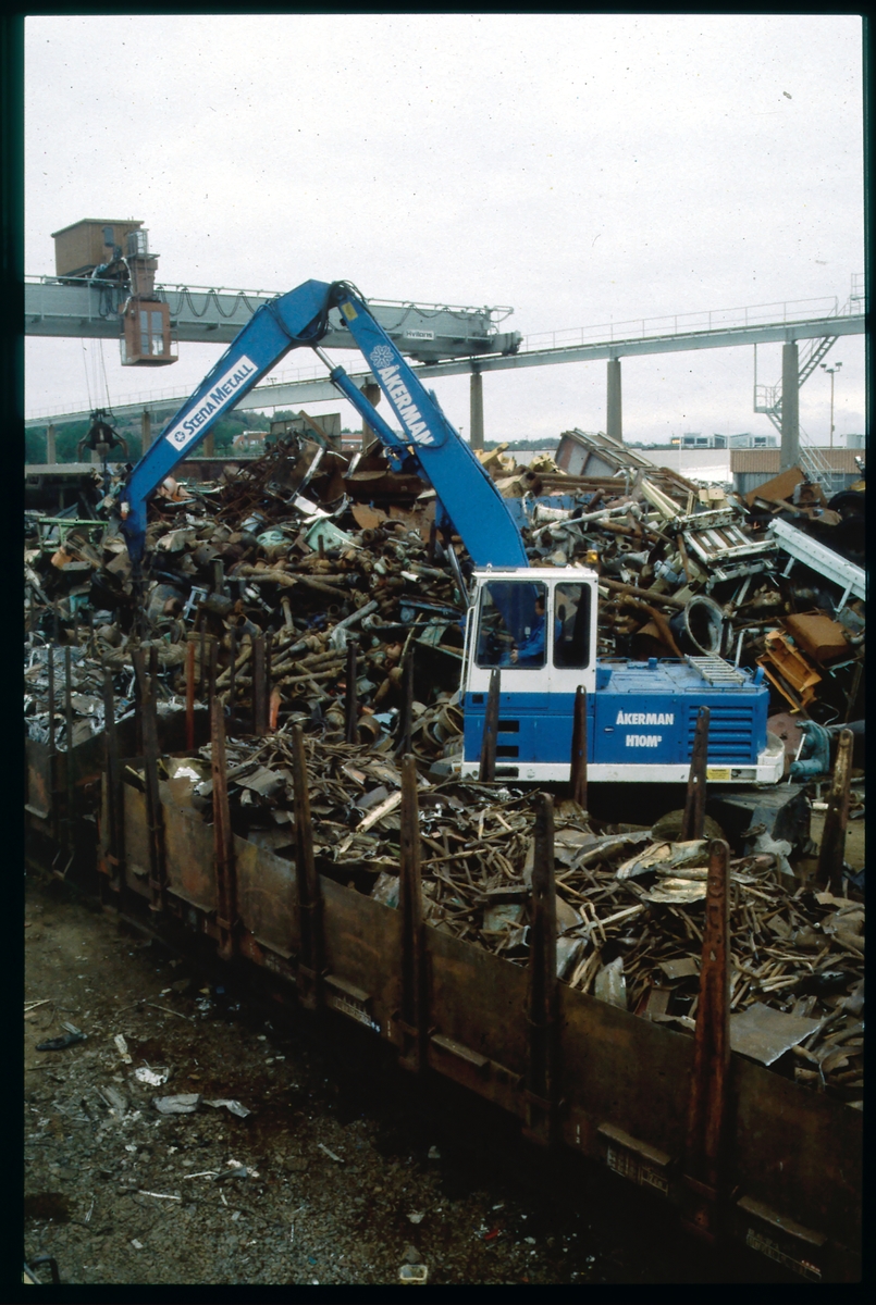 Lastning av skrot på SJ Os, O.