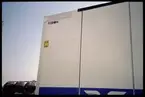 Detaljbild av SJ jumbocontainer. Statens Järnvägar.