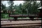 Obromsad flakvagn.BLJ Byvalla Långshyttans Järnväg.