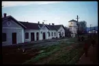 Stationshuset vid Vasiova järnvägsstation i Boca, Rumänien.