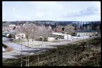 Bild tagen 1995 över det område där den då planerade järnvägsstationen i Strängnäs skulle uppföras.