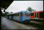 Kreisbahn Mansfelder Land, KML motorvagn vid Klostermansfeld station, Tyskland.