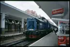 Diesellok vid Cluj Napoca station, Rumänien.