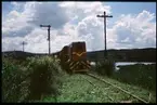 Cile Ferate Române, CFR diesellok 87.0041 vid infarten till Miheu de Câmpie station, Rumänien.