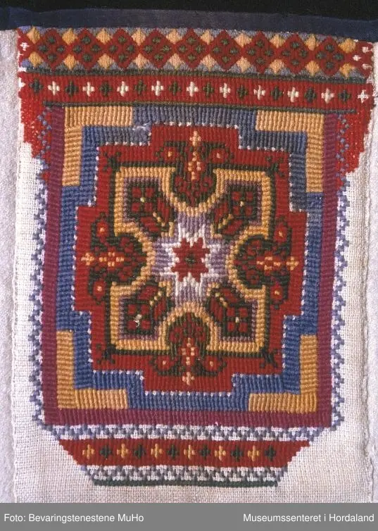 dragesaum øvst i raud,gult,grønt,blått, %