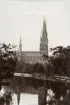 Fyrisån och Uppsala domkyrka 1891