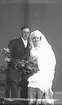 Brudparet Gunnar Carlsson och Alice Larsson.