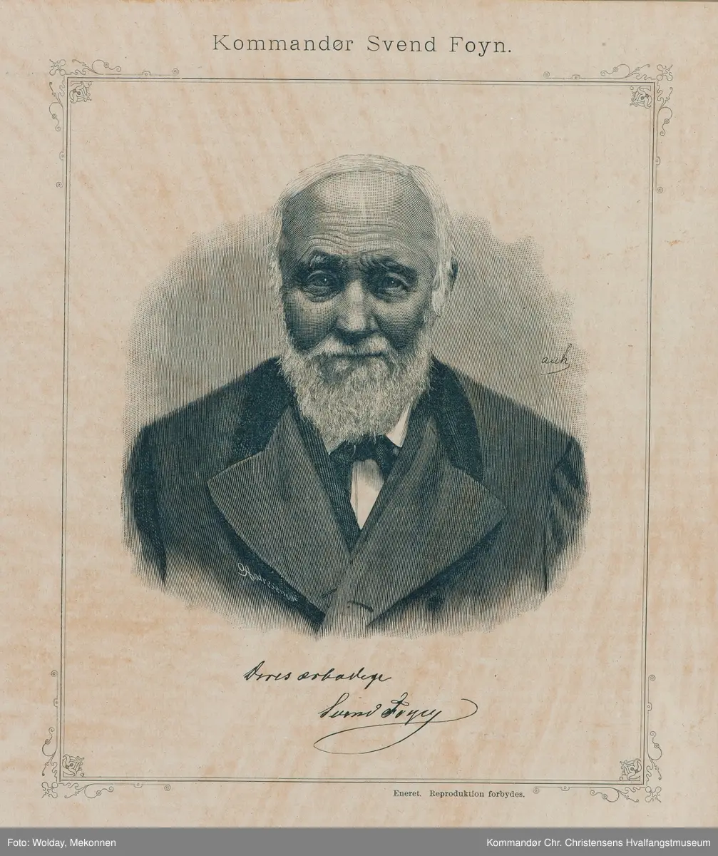 Svend Foyn, portrett, byste.