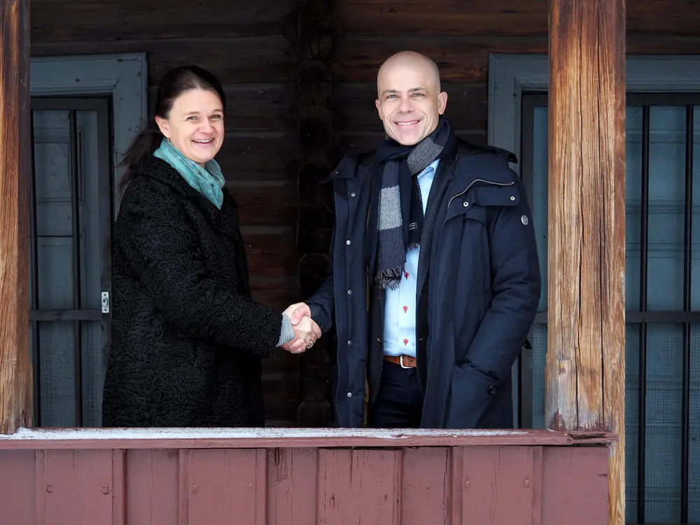 AVTALE INNGÅTT. Høgskolen i Østfold og Østfoldmuseene ser muligheter for samarbeid på flere fagområder.
