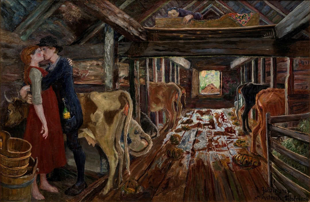 Fjøsfrieri [Maleri]