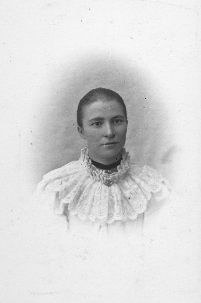 Leirfjord, Fagervika. Kristine Johansen, en av tre som startet misjonsforeningen i Fagervika.