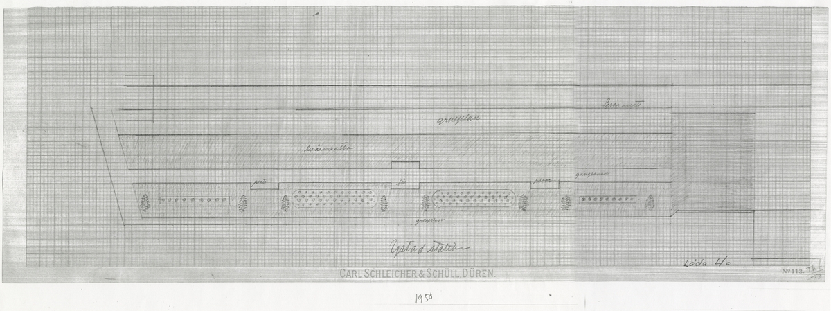 Ystad station.

Fogelbergs samling. Inför järnvägens 150-årsjubileum 2006 gjorde Fredrik Fogelberg och Charlotte Lagerberg Fogelberg ett utredningsarbete åt dåvarande Banverket om järnvägens planteringar. Närmare 200 planteringsskisser kopierades från Riksarkivet, landsarkiven och hos privatpersoner. Planteringsskisserna är digitaliserade från de gjorda kopiorna och inte från originalen i arkiven.