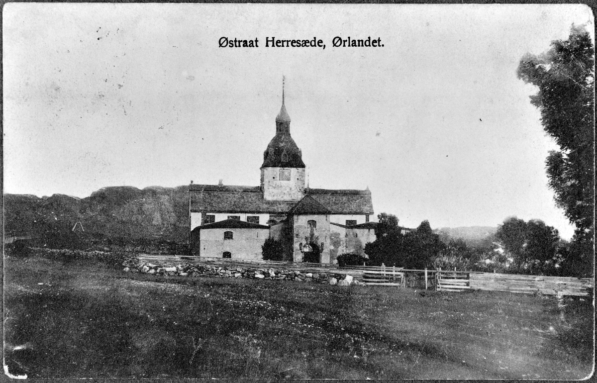 Postkort over Austråttborgen, Ørland.